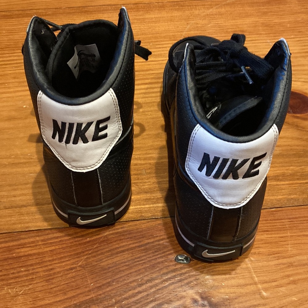 Nike Black and White High-Top Athletic Shoes